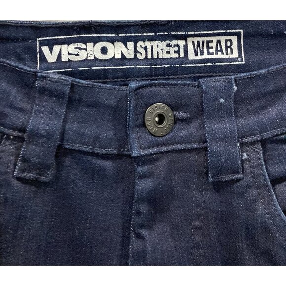 Vision Street Wear Relaxed Straight Jeans Men 31x31 Streetwear Skater HipHop Y2K - Picture 5 of 7